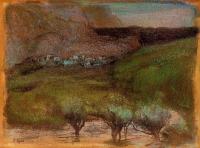 Degas, Edgar - Olive Trees against a Mountainous Background